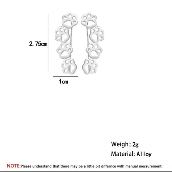 🐾Pet lovers!adorable earrings in silver or gold - Picture 5 of 7